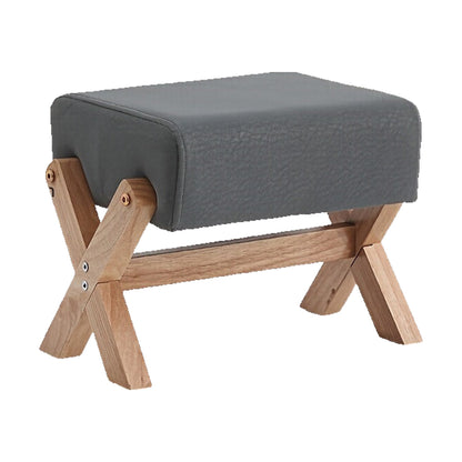 Panchetto in Legno Massello - Ciano + Legno 32×26×27 cm
