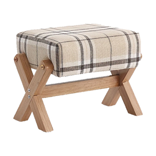 Panchetto in Legno Massello - Righe + Legno 32×26×27 cm