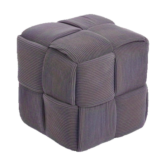 Pouf Cubo Intrecciato - Grigio 36×36×36 cm
