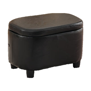 Sgabello Contenitore - Nero 40×28×27 cm
