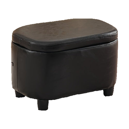 Sgabello Contenitore - Nero 40×28×27 cm