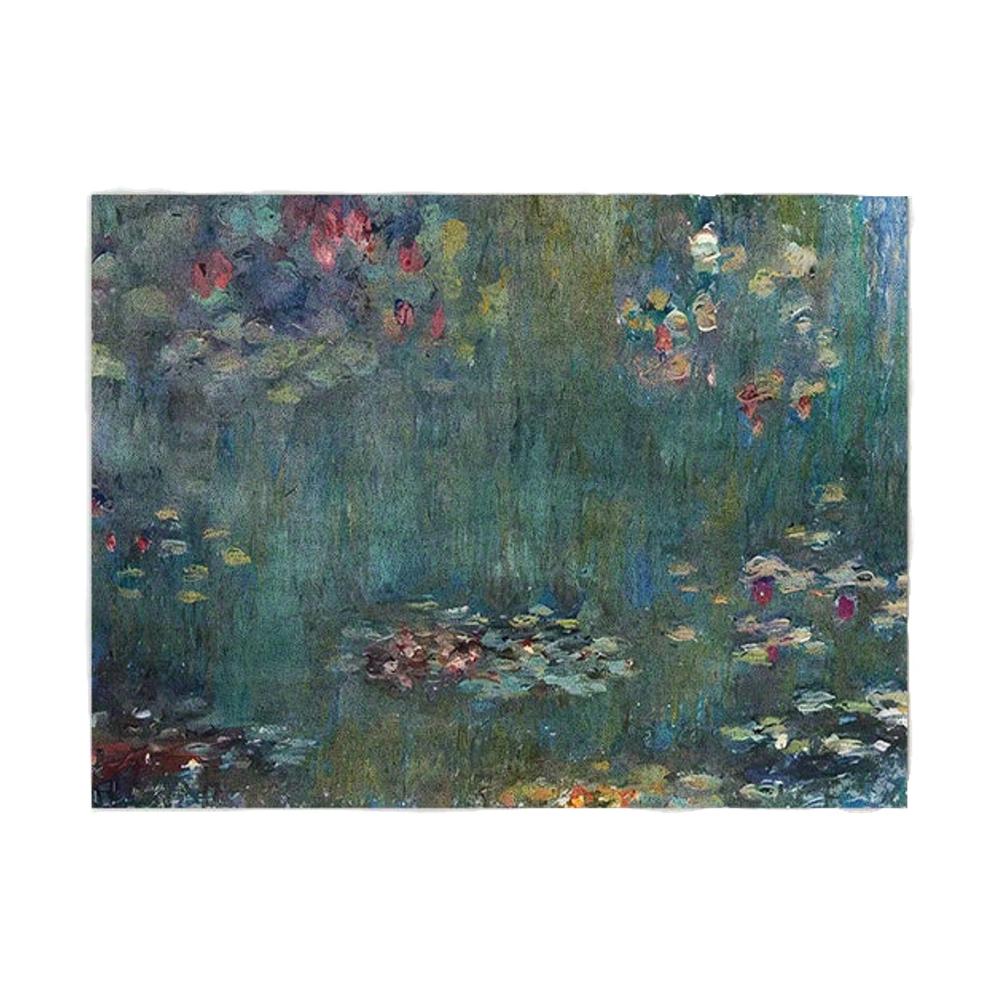 Tappeto Ninfee di Monet - 40x60 cm - 50x80 cm - 60x90 cm - 80x120 cm - 100x160 cm - 120x160 cm