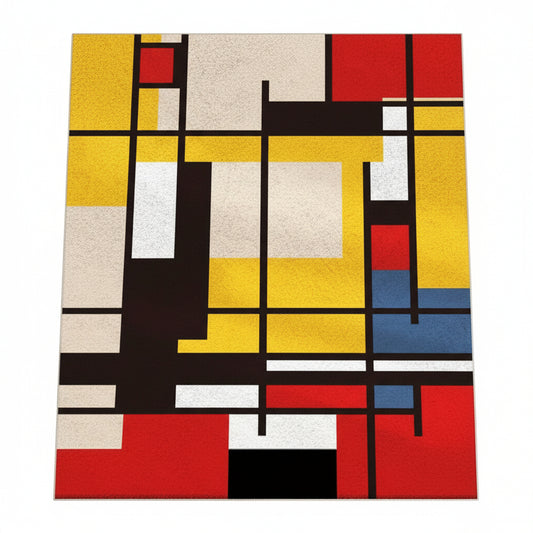 Tappeto stile Mondrian 80x160 cm - 120x180 cm - 150x200 cm - 160x230 cm