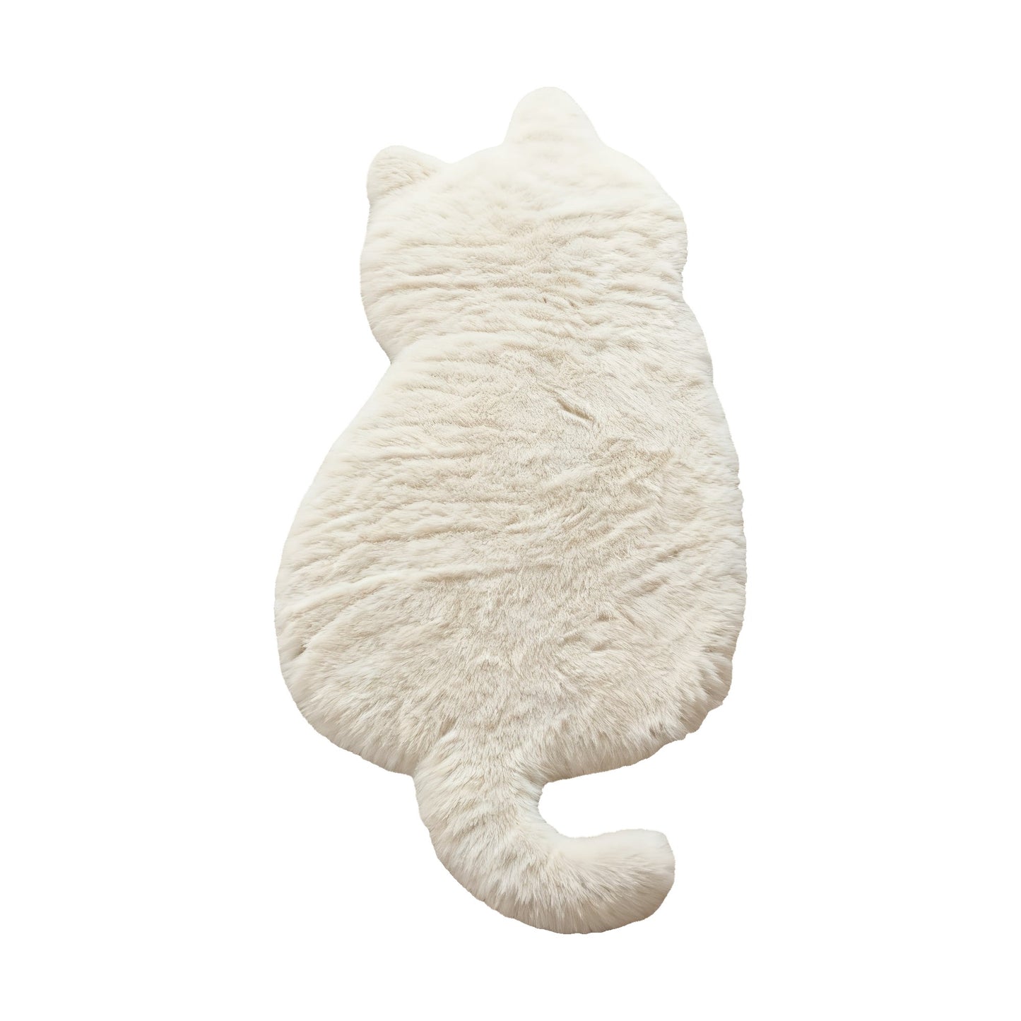 Tappeto Moderno a Forma di Gatto - Bianco - 45x70 cm - 60x85 cm