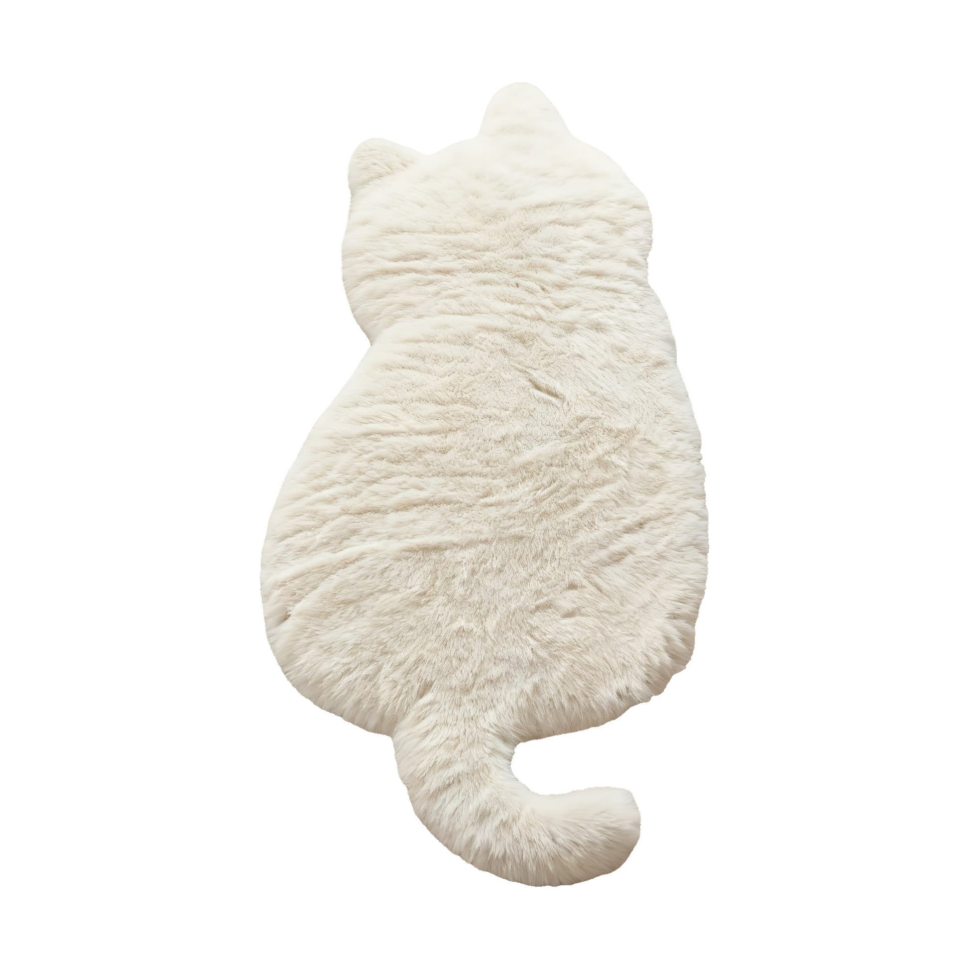 Tappeto Moderno a Forma di Gatto - Bianco - 45x70 cm - 60x85 cm