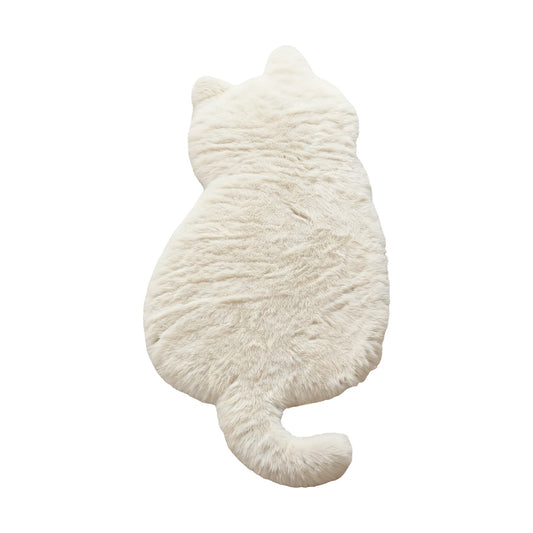 Tappeto Moderno a Forma di Gatto - Bianco - 45x70 cm - 60x85 cm