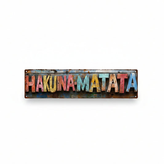 Targa in Metallo Vintage - 10x40 cm