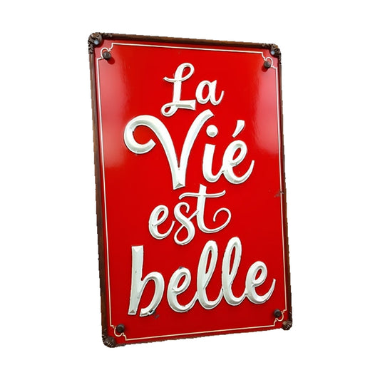 Targa in Alluminio Decorativa Vintage - 20x30 cm