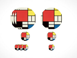Set da 10 pezzi Tavola Completo · Ø35/15/10 cm · Piet Mondrian