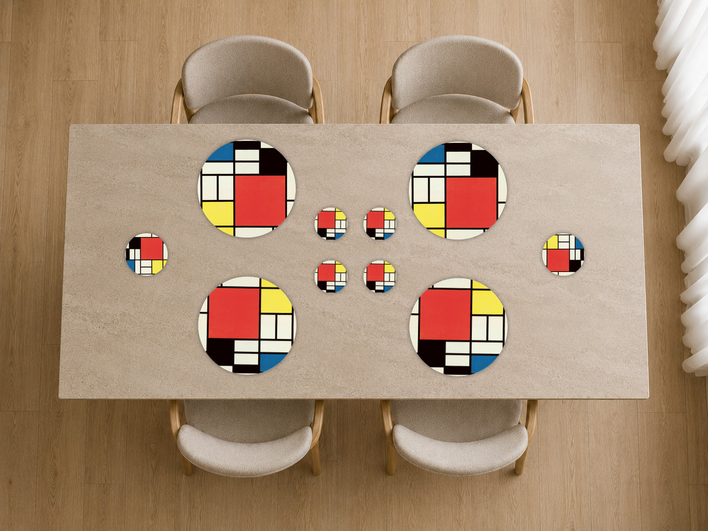 Set Tavola Completo · Piet Mondrian