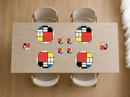 Set Tavola Completo · Piet Mondrian