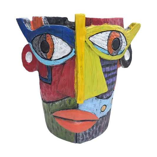 Vaso viso di Picasso h 16 cm