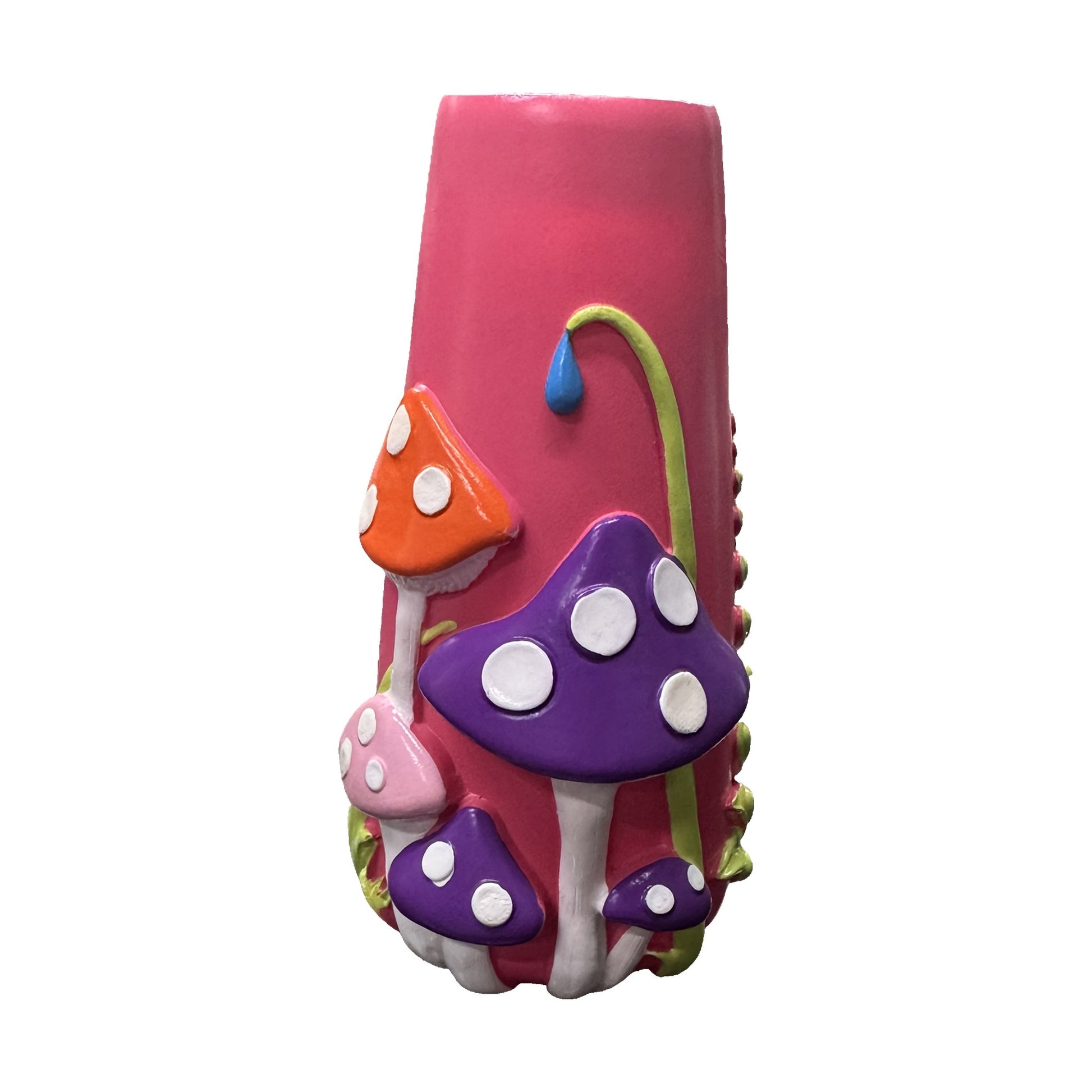 Vaso con stampa artistica - Rosa Rossa
