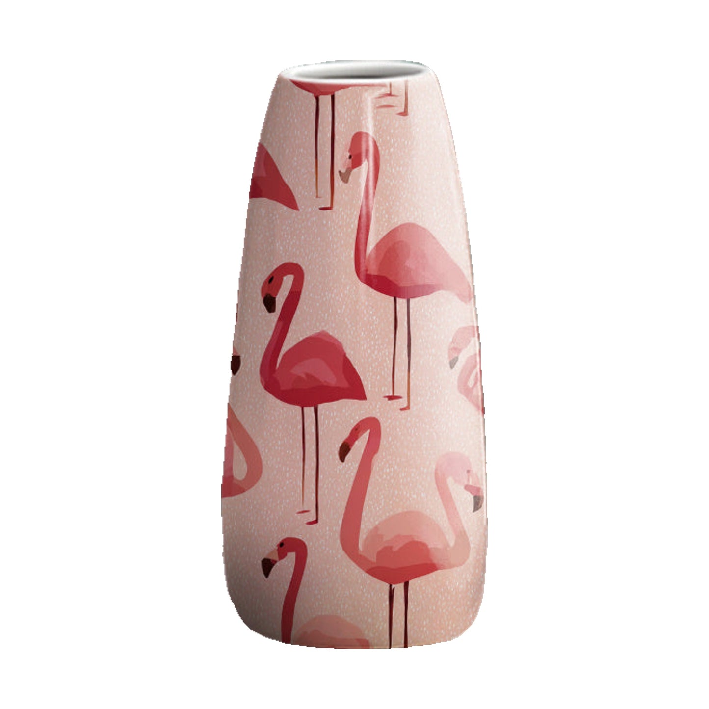 Vaso fenicotteri rosa 8x20 cm