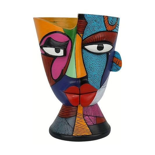 Vaso viso astratto Picasso 14x20 cm