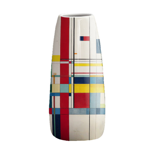 Vaso design Piet Mondrian 8x20 cm