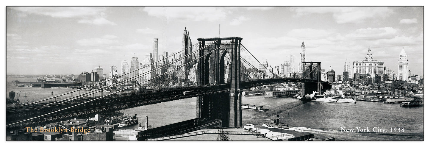 The Brooklyn Bridge, NYC, 1938 cm 138x45
