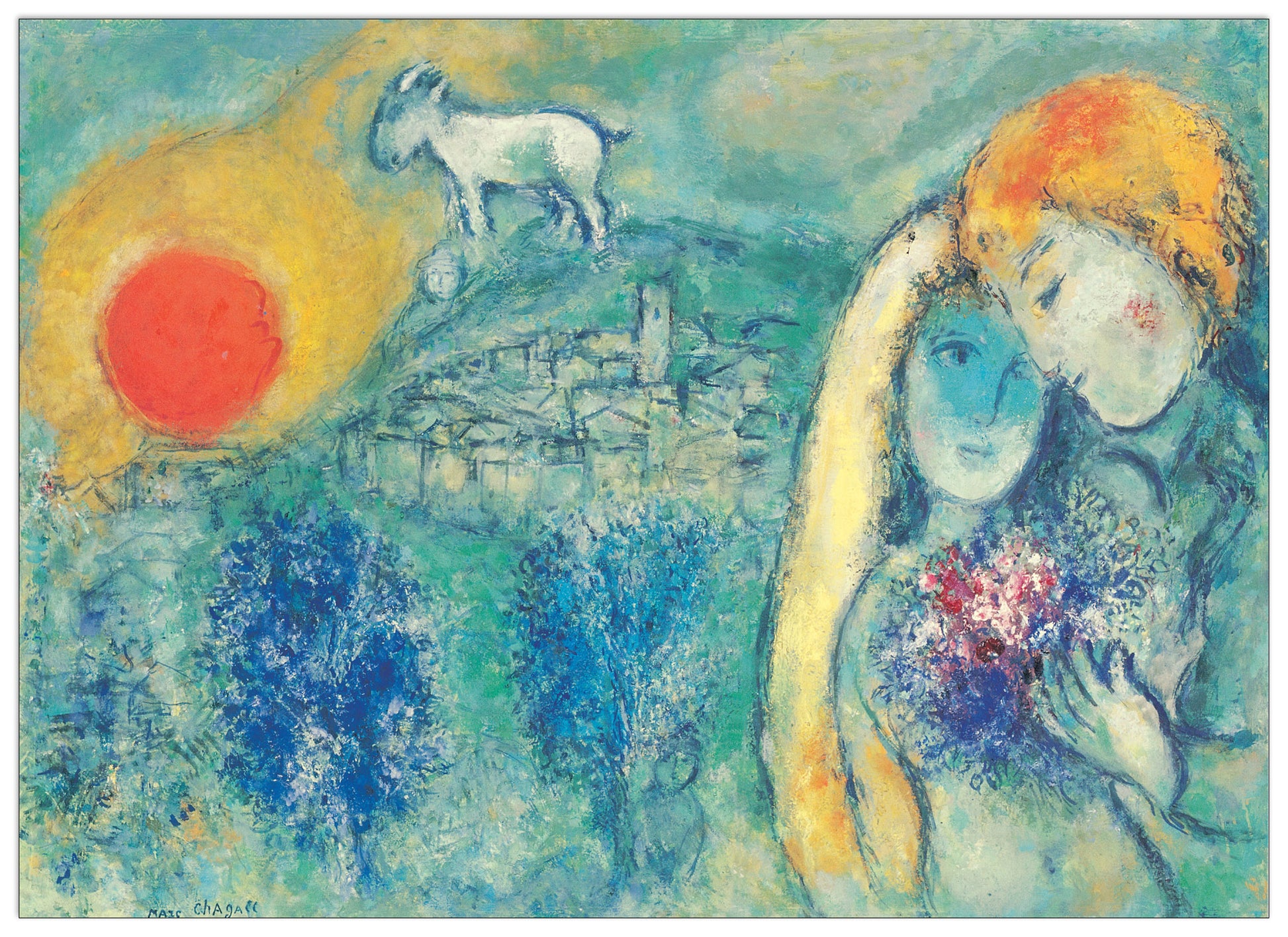 Gli amanti di Vence, 1957 cm 73x53