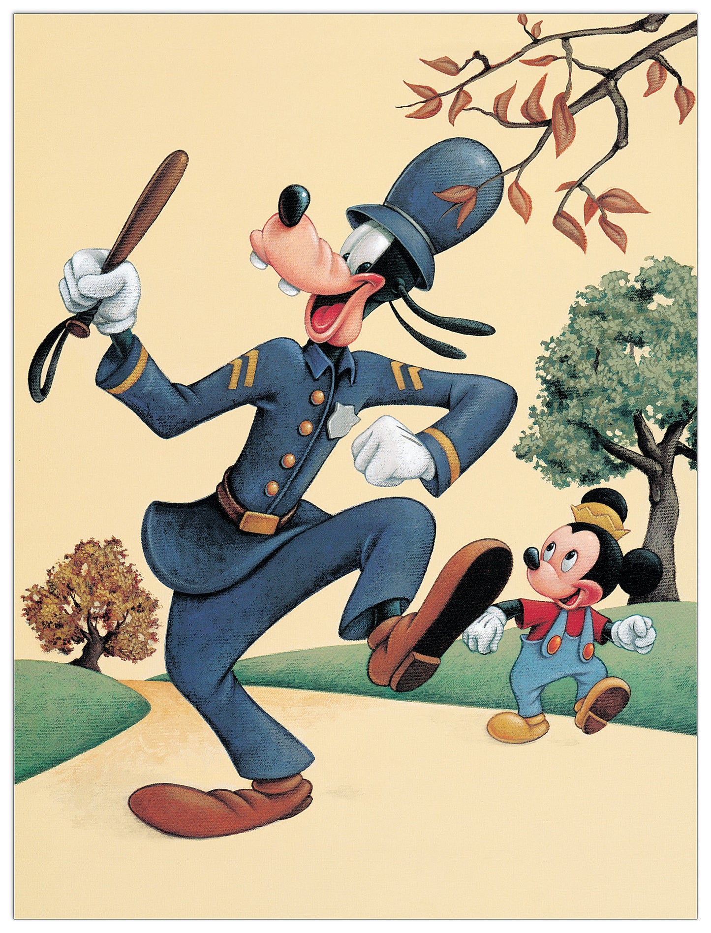 Officer Goofy cm 30x41