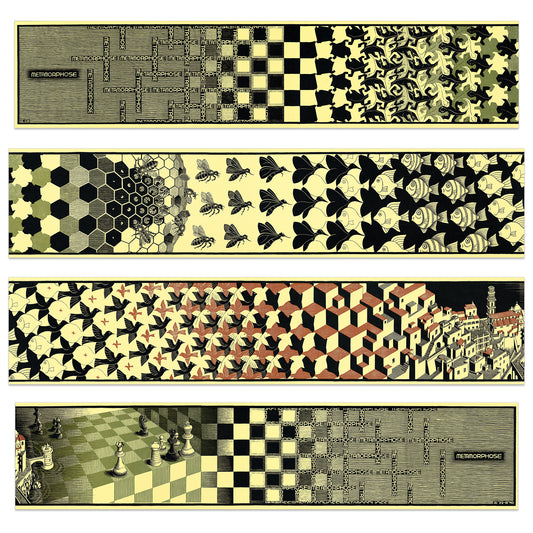 Metamorphosis II, 1940 (4 MDF Panels) cm 100x22