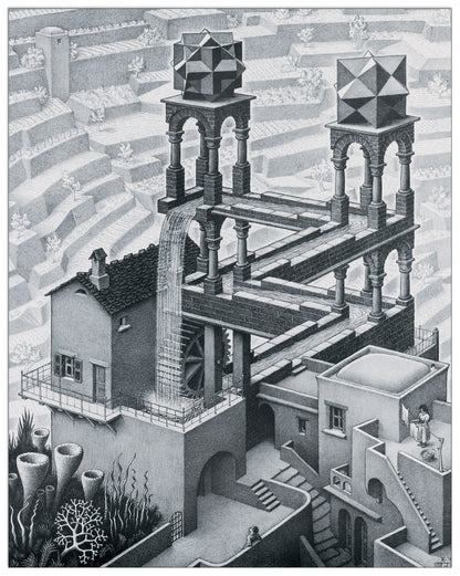 Waterfall,1961 cm 42x53