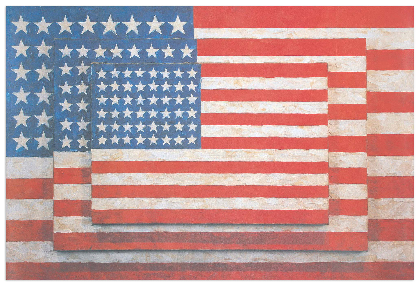 Tre bandiere, 1958 cm 96x68
