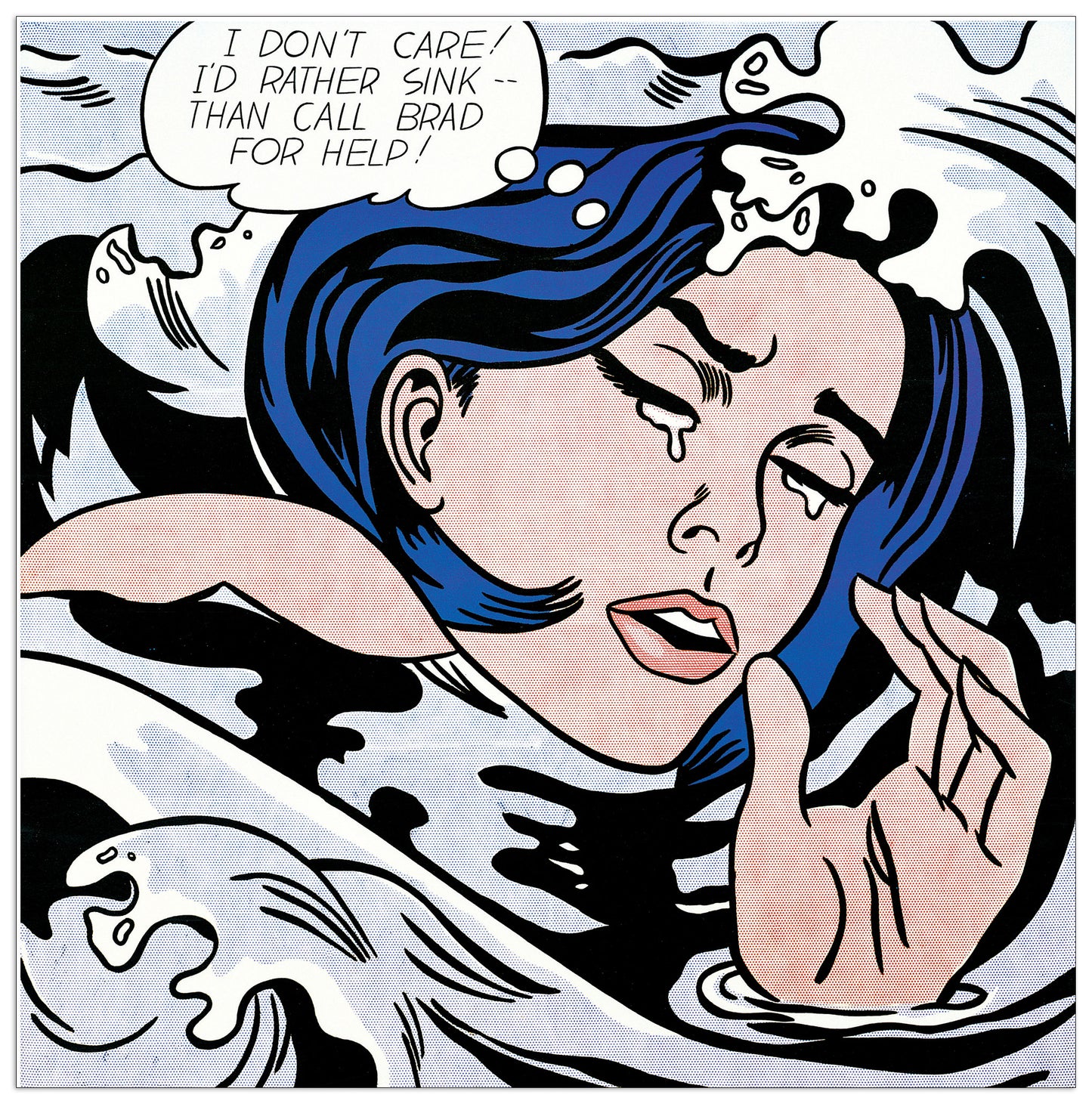 Drowning Girl cm 55x55