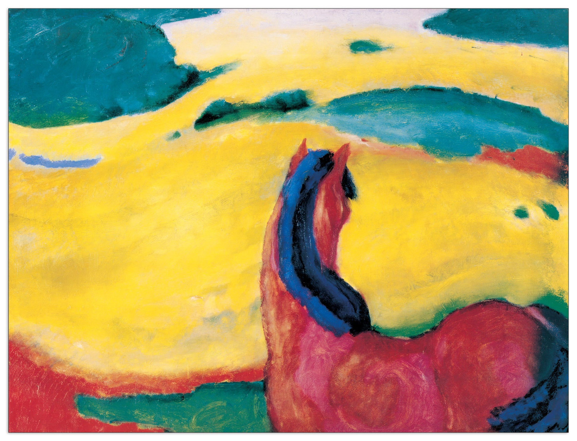 Pferd In Der Landschaft cm 100x76