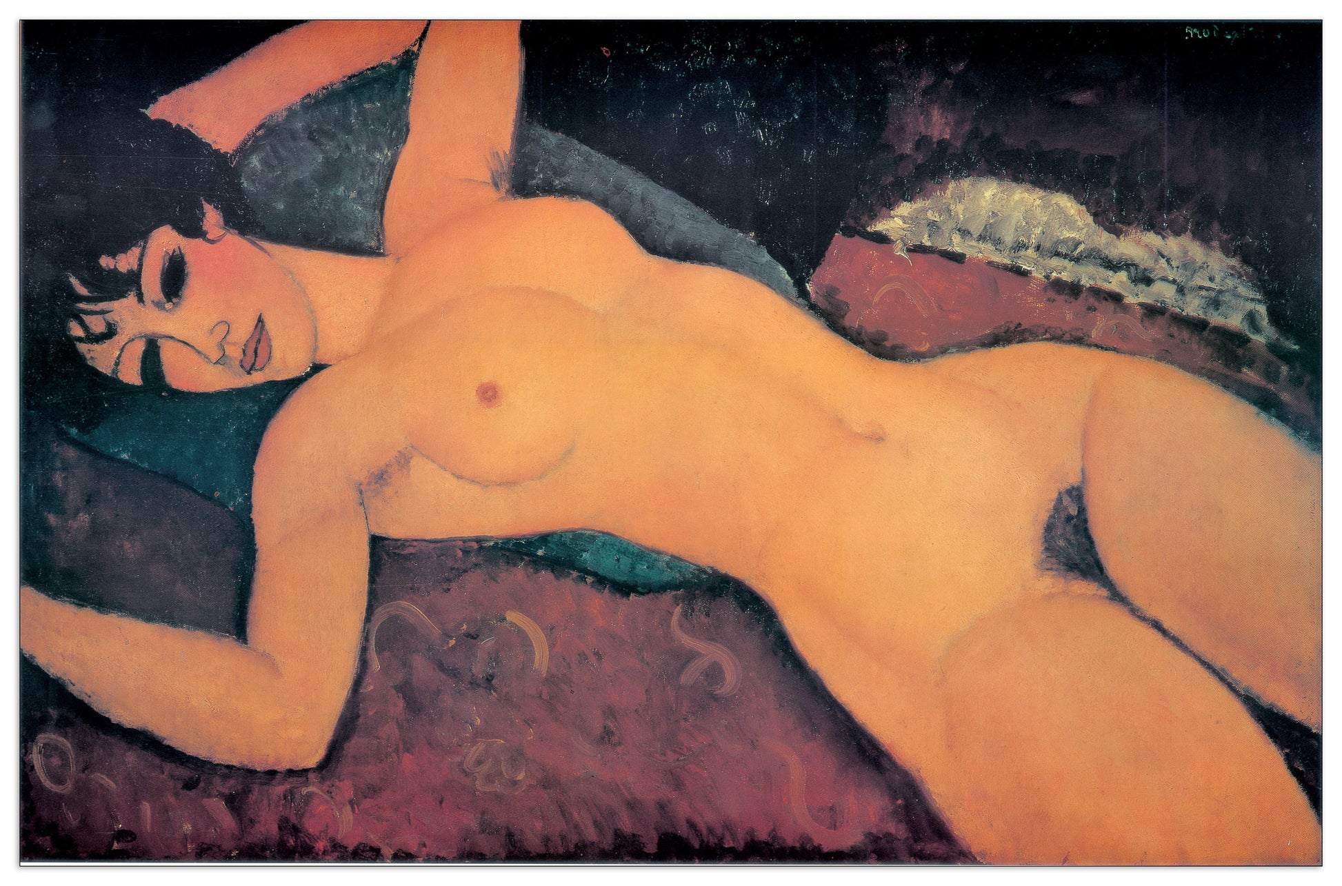 Reclining Nude With cm 100x65