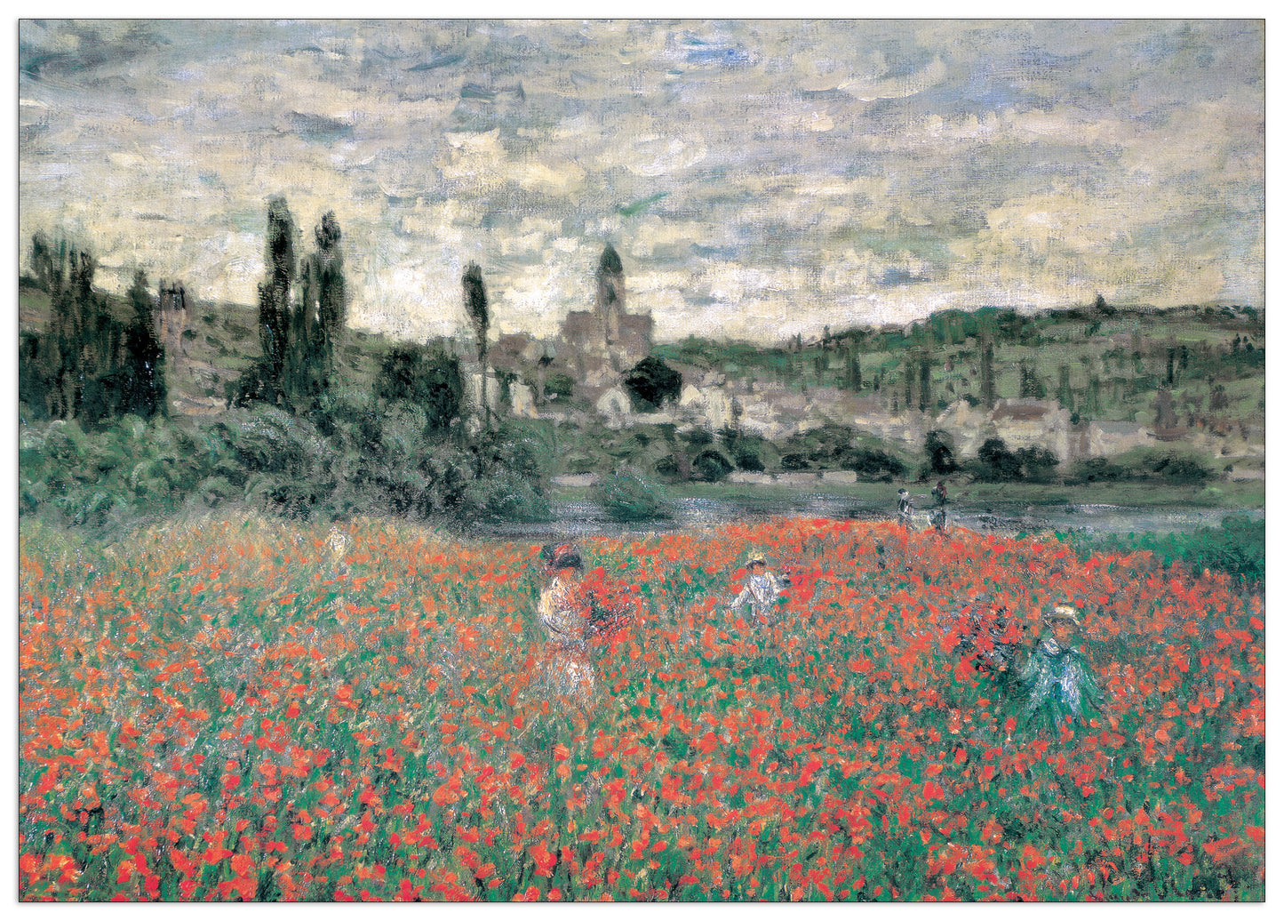 Champs De Coquelicots Press De Ventheuil cm 100x71