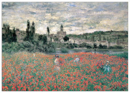 Champs De Coquelicots Press De Ventheuil cm 100x71