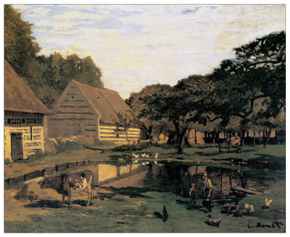Cour De Ferme En Normandie cm 100x82
