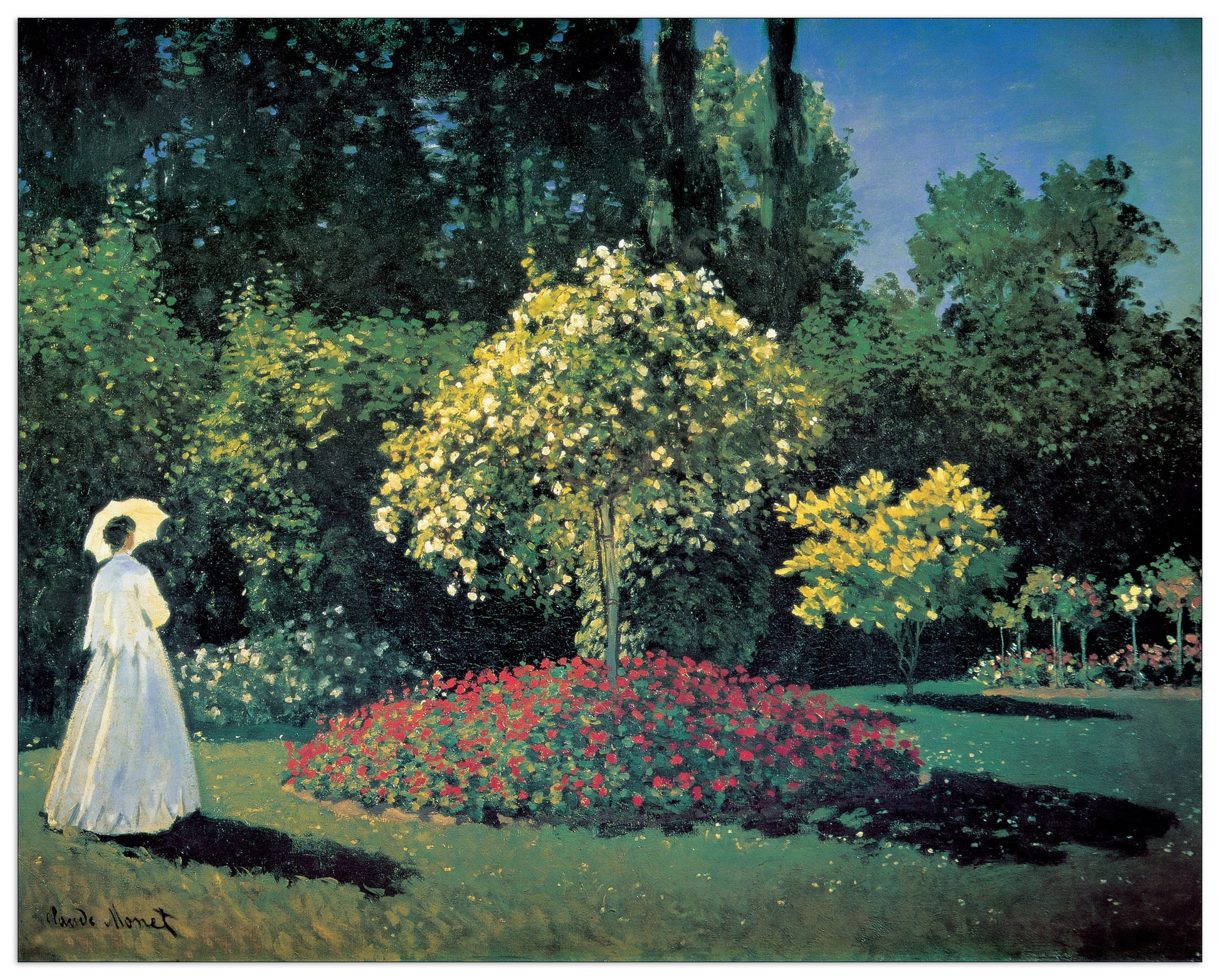 Dame Dans Le Jardin cm 140x112