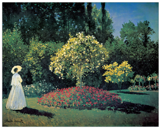 Dame Dans Le Jardin cm 140x112