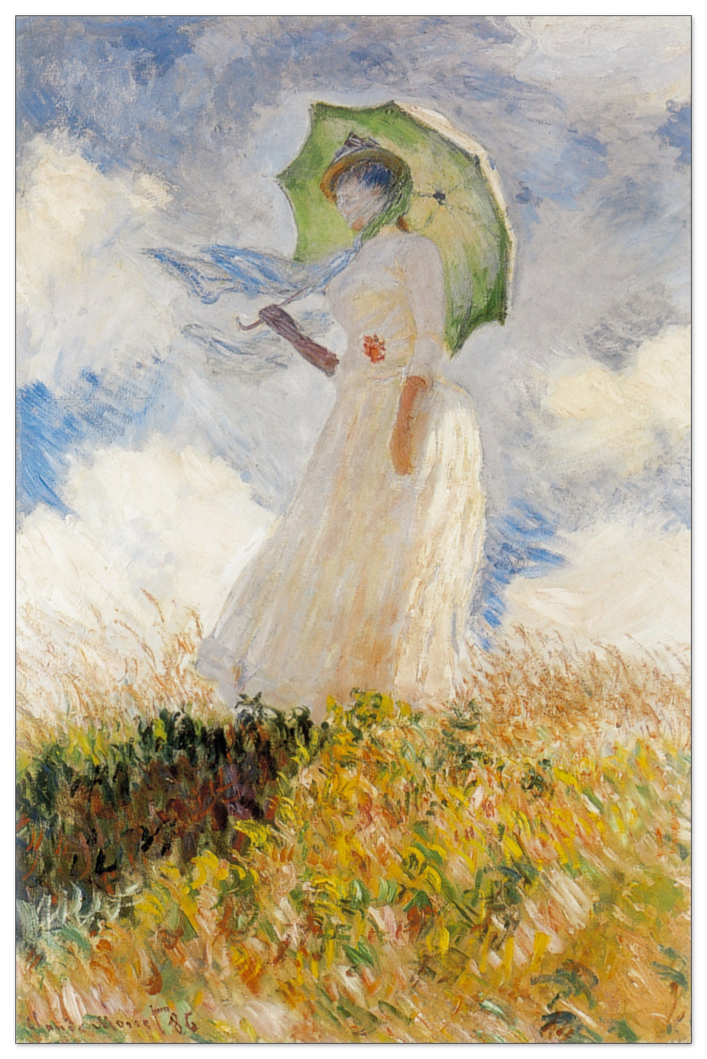 Lady With Umbrella cm 92x140