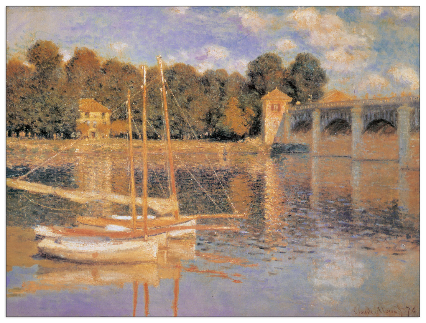 Le Bassin d'Argenteuil cm 100x75