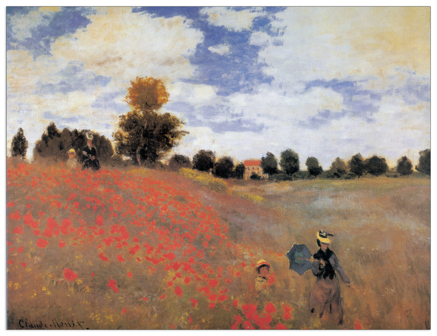 Poppies Near Argenteuil cm 140x107