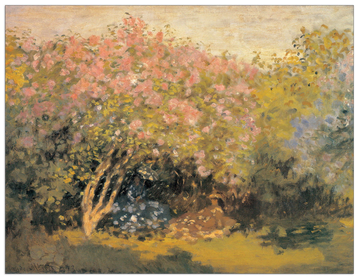 Resting Under The Lilacs cm 100x77