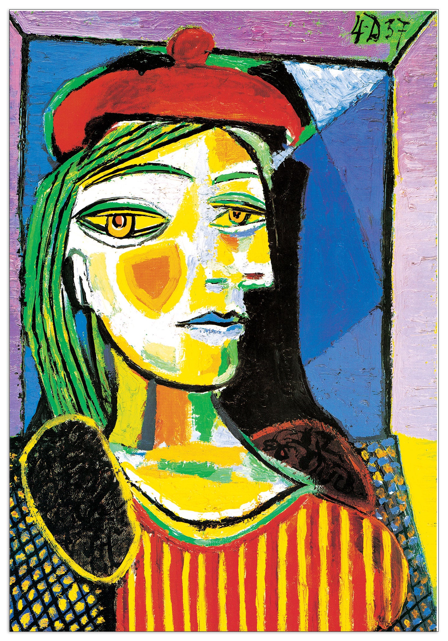 Femme Au Beret Rouge cm 44x65