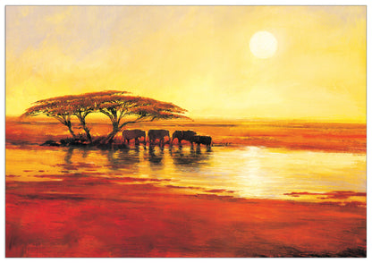 The Watering Hole cm 70x50