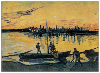 Arles Le Port Le Soir cm 100x72