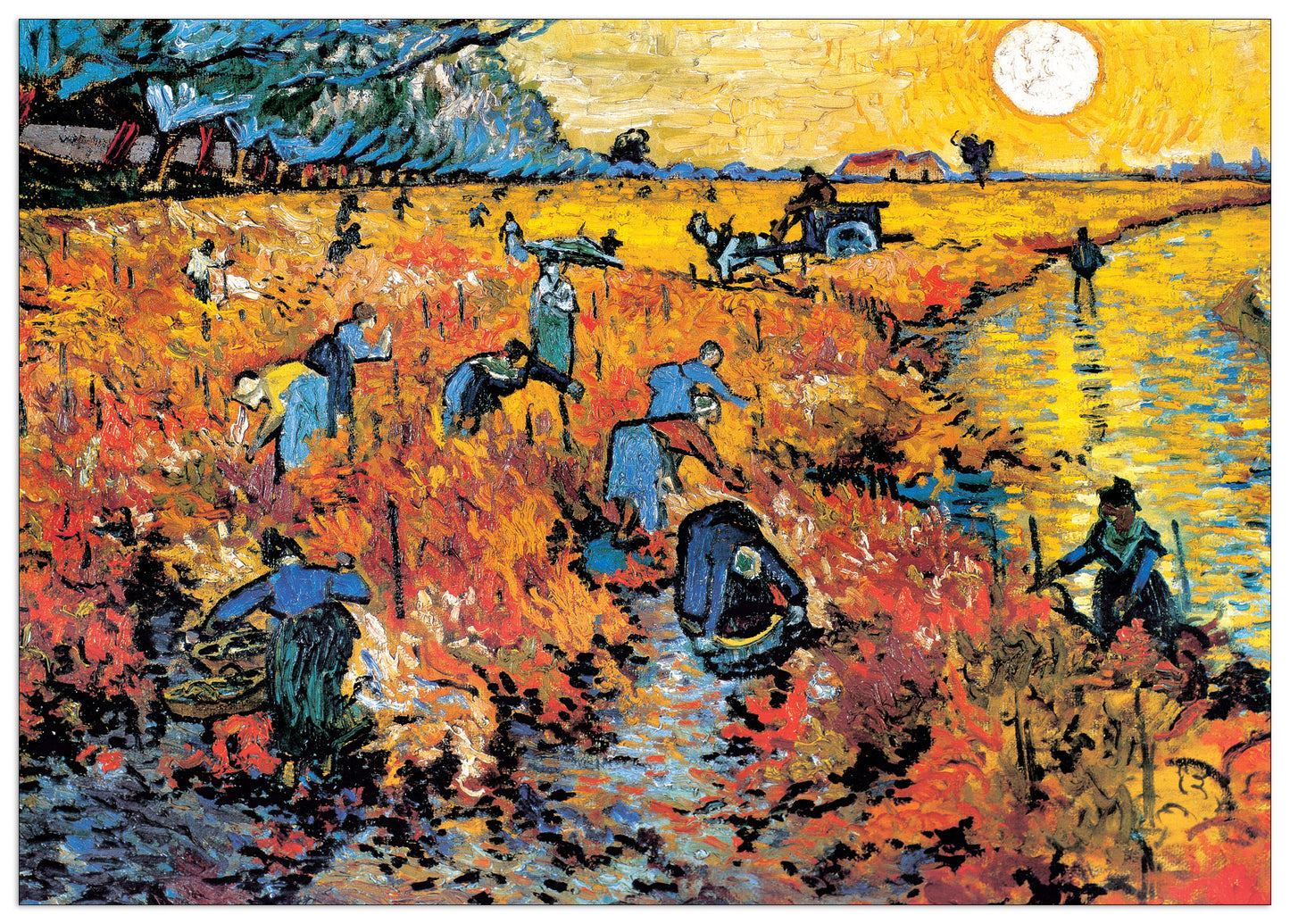Die Roten Weinberg Von Arles cm 100x71