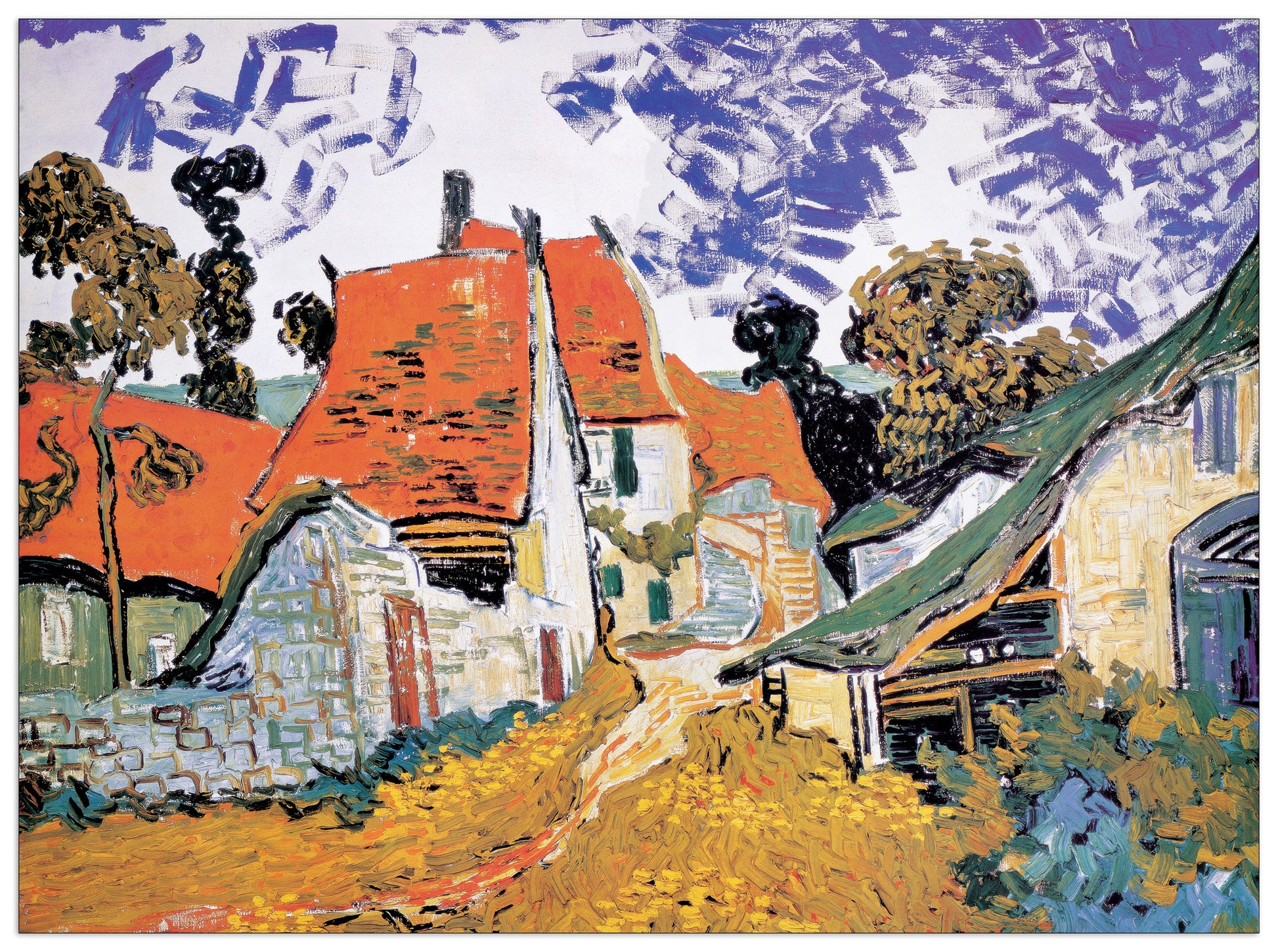 Rue In Auvers cm 140x103
