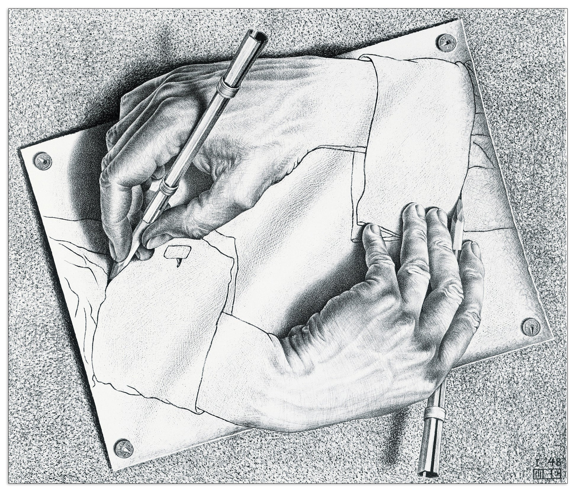Drawing Hands, 1948 cm 47x40