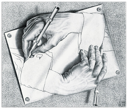Drawing Hands, 1948 cm 47x40