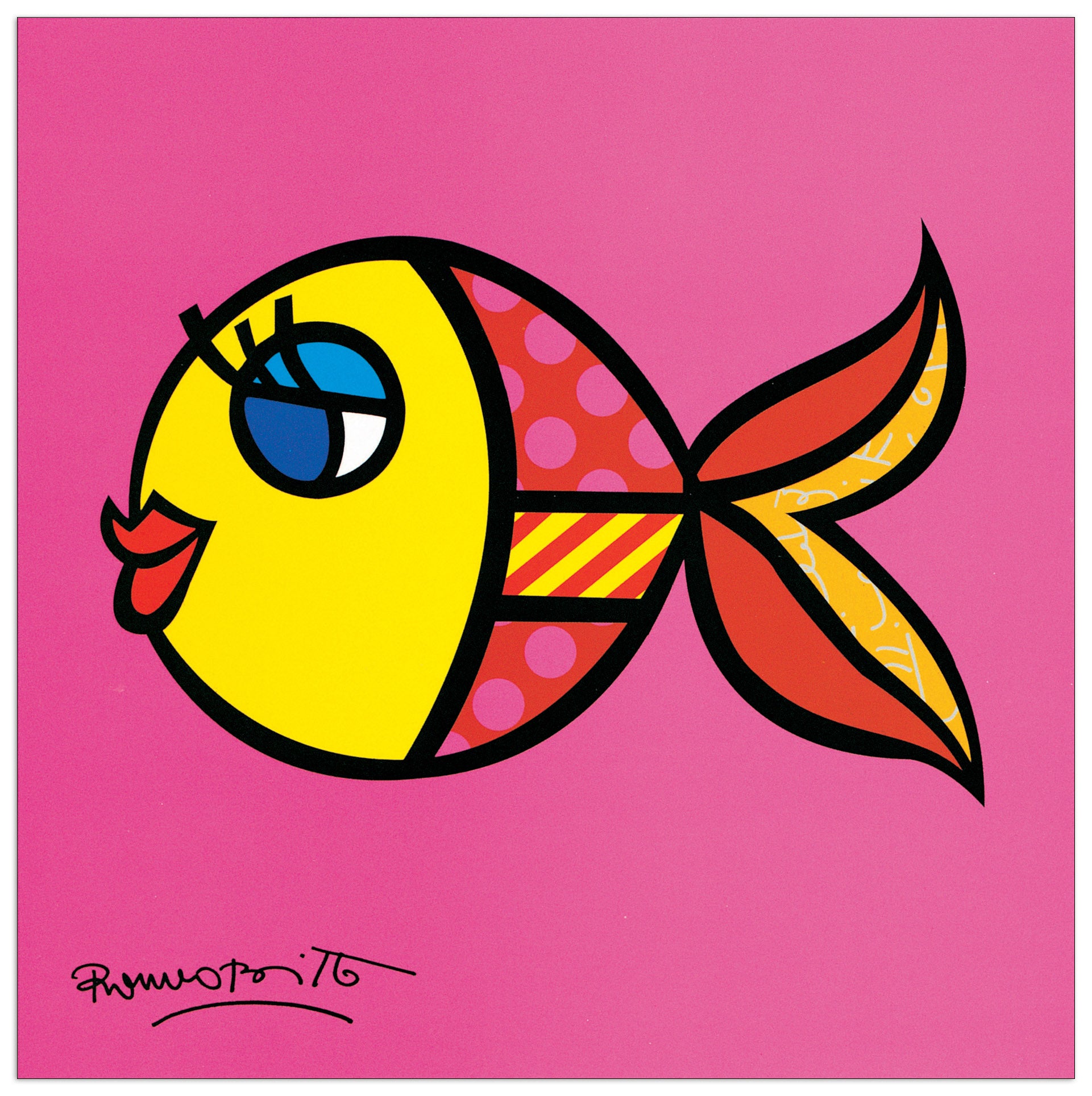 Swimmingly Pink cm 19x19