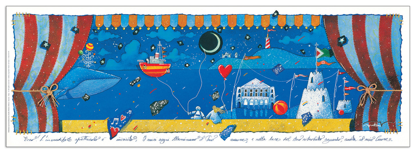Teatro Sul Mare cm 100x35