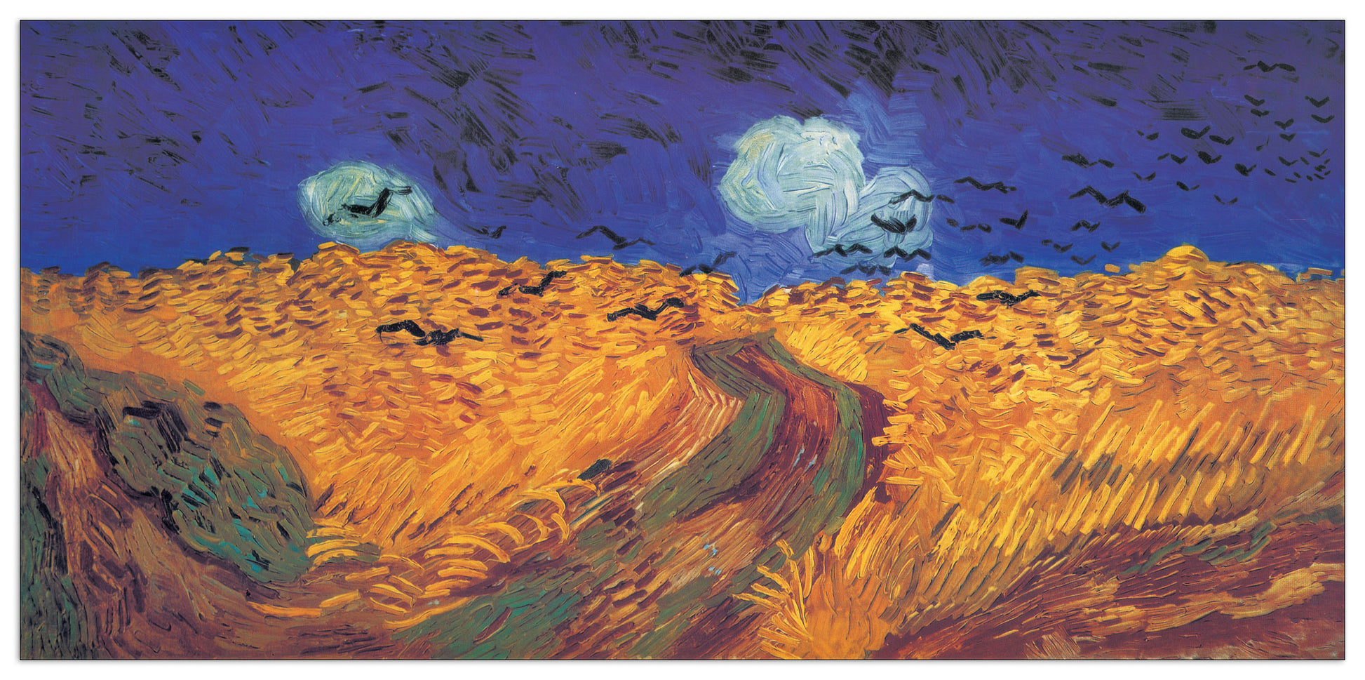Wheatfield With Crows, 1890 cm 87x42