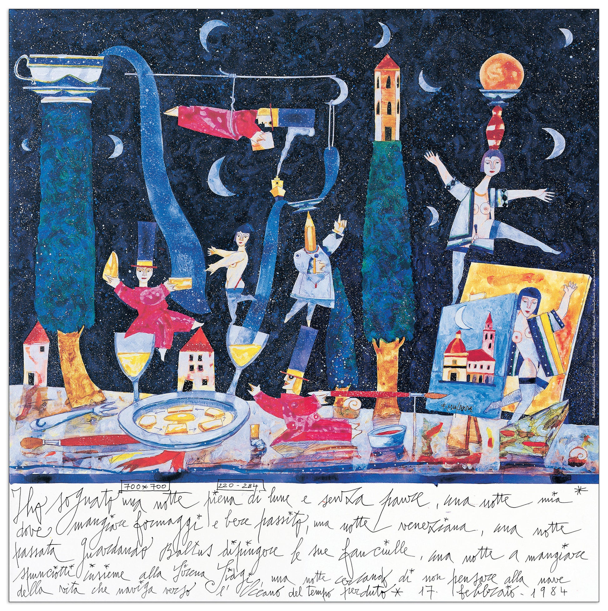 Ho Sognato Una Notte cm 70x70