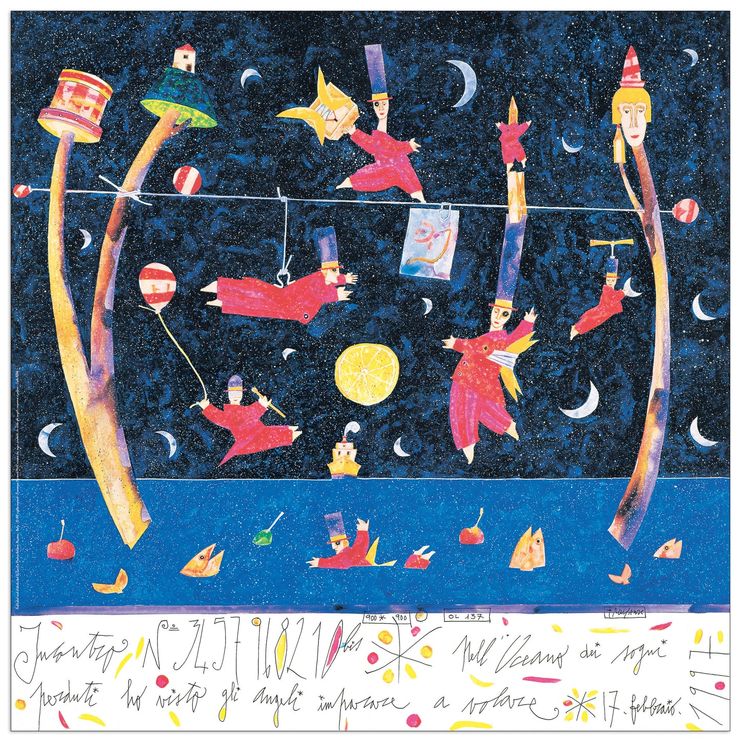 Nell Oceano Dei Sogni Ho Visto... cm 70x70
